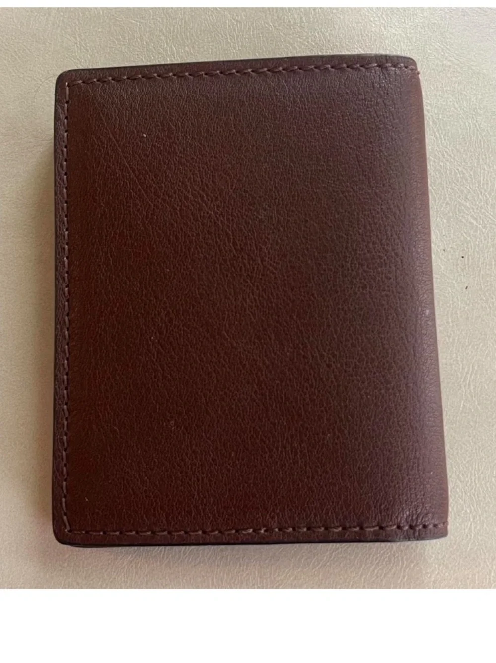 Bosca Dolce Deluxe Front Pocket Wallet in Chestnut Brown